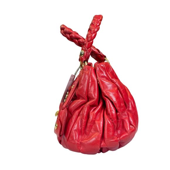 Miu Miu Red Leather Handbag – Made in Italy - Picture 6 of 14